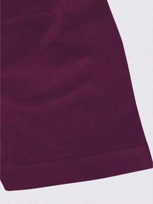 女士无缝提臀运动短裤，适合健身房锻炼、骑行、跑步，黑色紧身裤，夏季款 - Bold Plum - 查看 7