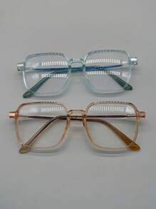 1 pièce Lunettes de mode dégradé océanique pour activités en plein air. Accessoires de lunettes transparentes, Saint-Valentin
