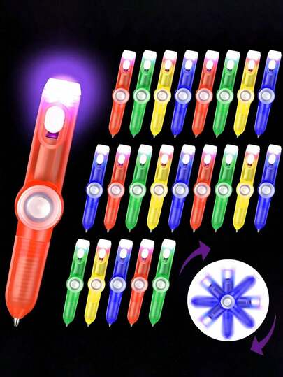 16 chiếc đèn LED xoay ngón tay 3.1 inch, thích hợp cho tiệc mừng em bé chào đời, quà tặng tiệc tùng, quà nhét túi quà, quà tặng sinh nhật (nhiều màu)