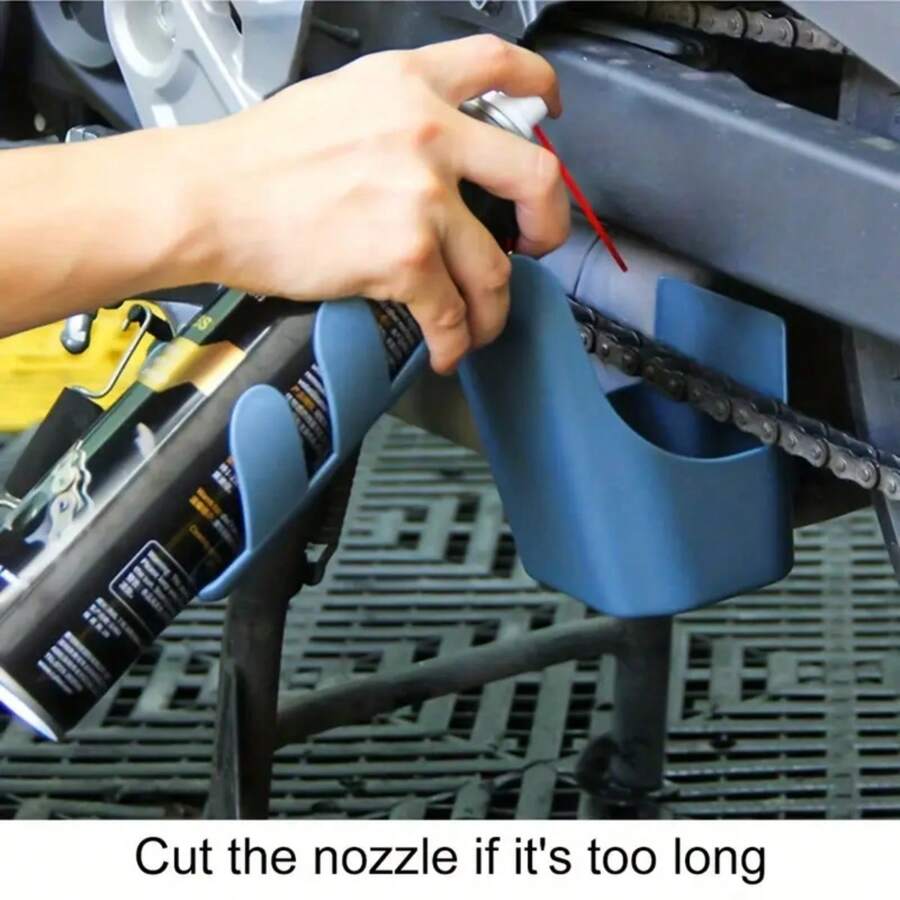 1pc Motorcycle & Bicycle Oil Stain Storage Toolbox, Chain Cleaner, Chain Oil Anti-Splash Tool