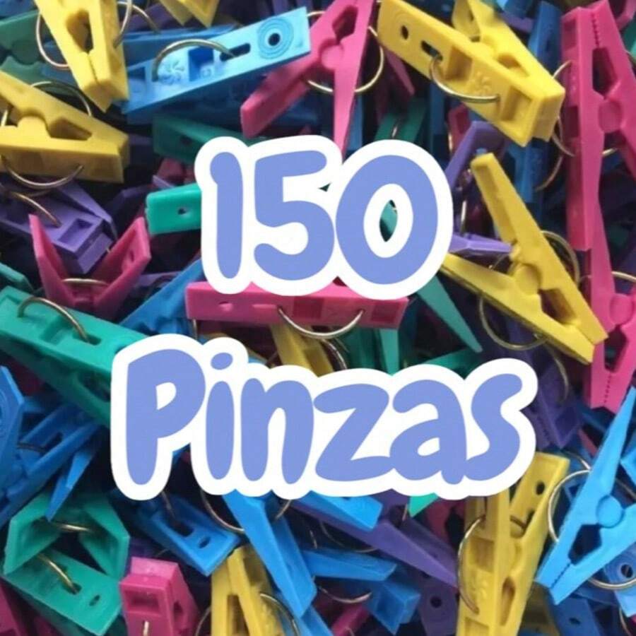 Pinzas para ropa plástico colores pastel durables tendedero accesorios lavandería resistente agarre fuerte multiusos organización hogar lavandería ropa fácil uso set colorido - 150 Pinzas - Ver 1