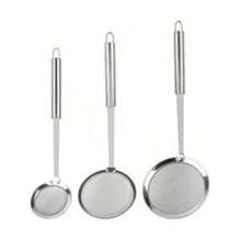 1Pc Kitchen Grease Skimmer With Fine Mesh Foam Strainer, Suitable For Home/Restaurant/Cafe, Made Of Selected 304 High-Quality Stainless Steel, In Line With Food Cooking Standards, Resistant To High Temperature, Heat-Insulating And Scalding, With Embedded Reinforced Handle, Practical And Safer! - Bạc - Xem 1