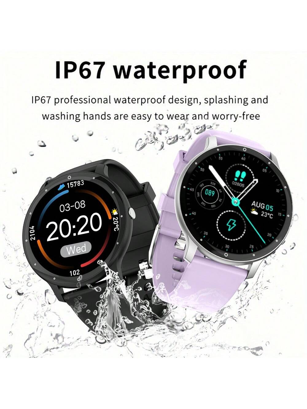 ساعة ذكية PEJE، حجم الشاشة 1.28 بوصة، شاشة TFT، سو...