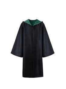 1 pieza Capa de mago encantado | Capa con capucha unisex para cosplay y eventos escolares Auténtica bata de bruja/mago | Disfraz de fantasía premium con capucha ajustable Capa mágica de género neutro | Conjunto de capa con capucha de hechicero para adultos | Atuendo de rol para convenciones de anime y Halloween
