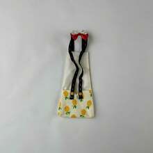 可调节蝴蝶结鸭子图案宠物尿布，不防水，可手洗 - 彩色 - 查看 24