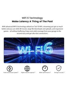 Blackview Blackview Tab 70 Wifi SmartTablet 4GB+64GB Global Version 10.1-Inch HD+ Display Support Widevine L1 Dual Box Speakers 6580mAh Massive Battery 8MP Front Camera 5MP Rear Camera Android 14 WiFi 6