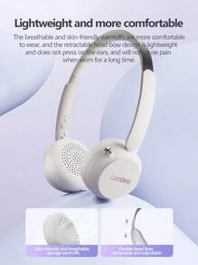 Lenovo Lenovo EB300- Lightweight Wireless Headphones, Skin-Friendly Soft Earmuffs, 25-Hour Battery Life, High-Definition Surround Sound Quality, Compatible With Mobile Phones/Computers, Available For Fitness And Daily Office, And Fashionable Mini Headphones.