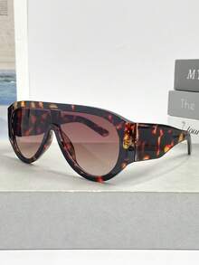 Gafas de moda envolventes y sobredimensionadas de estilo retro, gafas de estilo vintage elegante para pareja, para eventos al aire libre, uso diario, diseño casual y sencillo para verano, playa, vacaciones y viajes - Multicolor - Ver 9