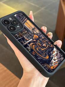Funda protectora para teléfono de estilo vintage de motocicleta, de alta calidad, con textura acanalada gruesa y pintura resistente a caídas, compatible con las series XR, 11, 12, 13, 14, 15, 16