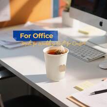 LIFA LIFA 2oz/9oz/22oz Disposable Coffee Cups With Lids, 60ml/260ml/650ml Disposable Travel Paper Hot Cups, Suitable For Hot & Cold Beverages, Durable Thick White Paper Cups In Bulk, Applicable For Party, Office, Business, Cafe, Bar, Daily Use, Espresso, Cortado, Water, Tea And Juice, Safe