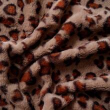 1 件豹纹仿皮毛双层保暖毯，柔软光滑的仿动物皮毛纹理，双面毛绒盖毯，适用于家庭、客厅、卧室、沙发、四季多用途床罩，提升您的生活方式