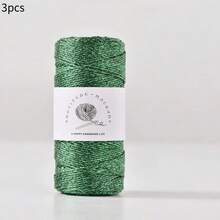 1mm Polyester Metallic Ribbon - 100m, Vibrant Green & Golden, Versatile For DIY Crafts, Jewelry Making, Gift Wrapping, Christmas Decorations, And Craft Accessories, Gift Wrapping Ribbon|Vibrant Ribbon| Ribbon - Multicolor - View 25