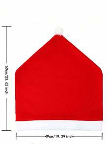 1/2/4/6pcs Christmas Chair Cover, Red Non-Woven Fabrics Santa Claus Hat Chair Back Covers For Xmas Decor Home Decor Christmas Decorations Room Decor Christmas Decorations Home