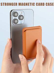 EIGIIS 1pc Magnetic Phone Wallet, Magnetic Bracket Card Pack, Adjustable Stand With 3 Card Slots, Perfect For Everyday Use, Modern Wallet Design, Durable Wallet For All Phone, Magnetic Cover Phone Accessory - Multicolor - View 5