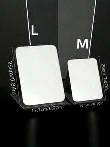 1 pieza Espejo de maquillaje simple para baño y dormitorio, espejo de escritorio portátil para dormitorio universitario, espejo de escritorio de oficina, espejo de mano para cosméticos, espejo de mesa ajustable, espejo de tocador para dormitorio de estudiante, decoración del hogar, accesorios de baño, organizador de maquillaje de verano (Los arañazos en la parte posterior de la lente son causados por la fricción durante el transporte y no afectan el uso normal)