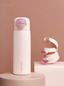 316 不锈钢双饮嘴保温杯，男女通用学生运动便携式高品质二合一运动水壶，学校或露营水壶