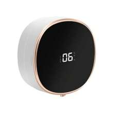 1 Peça Dispensador de Sabão com Sensor de Espuma Inteligente Acionado por Indução, Montado na Parede, Sem Contato, Adequado para Cozinhas e Banheiros, Recarregável, com Tela de LED