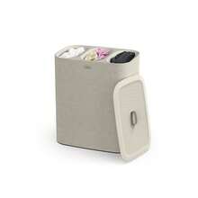 Joseph Joseph Tota Trio 90 Liter/23.8 Gallon Laundry Hamper Separation Basket With Lid, 3 Removable Washing Bags With Handles- Ecru - 彩色 - 查看 1