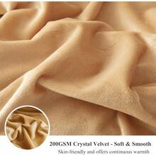 X Print Fluffy Faux Fur Duvet Cover Set, 3 Pieces Soft Plush Shaggy Fuzzy Bedding Set(1 Faux Fur Leopard Print Comforter Cover + 2 Furry Pillowcases), Zipper Closure(Queen, Brown) - Họa tiết da báo màu nâu - Xem 6