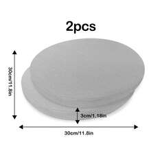 2pcs Small Round Linen Sponge Seat Cushions, Detachable And Washable Height-Increasing Cushions, Non-Slip Bottom, Can Be Used As Floor Mats, Chair Cushions, Suitable For Various Occasions Such As School, Home, Etc. - Grey - View 12