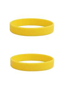 1pc Plain Silicone Rubber Wristband, Solid Color Sports Bracelet Suitable For Athletes, Men & Women, Students, School, Graduation Party Gifts