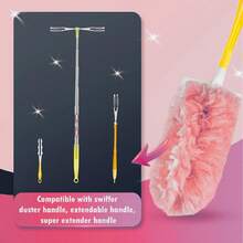 30 Stück elektrostatischer Staubwedel, Staub-Reinigung und Staubabnahme, 360° Reinigungsstaubwedel, rosa Staubpinsel-Staubwedel, geeignet für Wohnzimmer, Esstisch, Haushaltsgeräte, Wände, Einweg