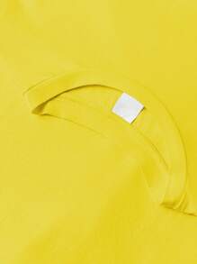 T-shirt da uomo in cotone a coste, stampa con elementi dell'oceano, abbigliamento sportivo da uomo in stile college per la primavera e l'estate, top a maniche corte da uomo gialli, morbidi e traspiranti.