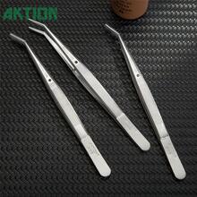 German Quality Stainless Steel Tweezers Anti-Static Curved Tip For DIY Nail Art Crafts - Multicolor - View 7