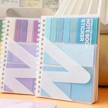 Imágenes de documentos Cuaderno con hojas, notas extendidas, múltiples combinaciones y funciones, adecuado para estudiantes, adhesivo resistente, muy conocido en Internet, hojas sueltas Cuaderno de expansión Notas adhesivas, para útiles escolares, de vuelta a la escuela