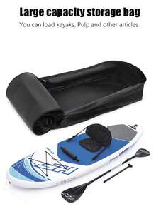 KotteSen Inflatable Paddle Board Backpack, Suitable For Surfing, Camping, Tents, Sleeping Bags, Moving, Bedding, Rafting, Paddle Board, Large Capacity Backpack, Black - Black - View 5