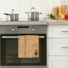 Prosop de mână unic și texturat cu model de lemn, cu gaură realistă pentru noduri, lavetă de vase, lavetă de curățare, prosop, batistă, prosop decorativ, accent perfect pentru bucătărie și sufragerie, potrivit pentru bucătărie, sufragerie, hotel, petrecere