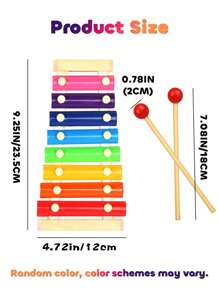 Juguetes musicales de madera Montessori, ayudas didácticas de música para la primera infancia, música Orff escolar, coordinación mano-ojo de 8 tonos para educación temprana, regalos de cumpleaños para niños, regalos preescolares para niños pequeños