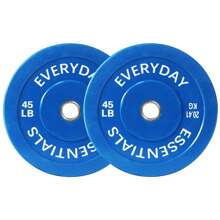BalanceFrom  Bumper Plate Weight Plate, 45 Lbs Pair Color