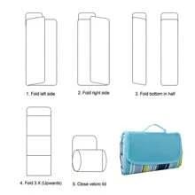 Pătură de plajă pentru picnic, saltea de picnic, 1 buc pătură de picnic pentru exterior, extra mare, rezistentă la nisip și impermeabilă, saltea de plajă portabilă pentru camping, drumeții, festivaluri