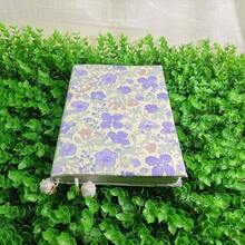 Vintage Lilac Floral Woven Fabric Book Jacket, Pom Pom Tassel Decor Reusable Book Protective Sleeve, Slim Lightweight Washable Book Skin For Literary Lovers & Bookish Gift Gifting - Sets - View 8