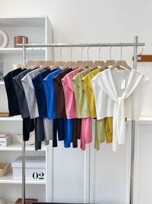 1pc Women's Solid Color Shawl Cardigan, Lightweight Spring/Autumn Shirt Collar Accessory, Suitable For Layering With Sweaters, Shirts, Scarves For Students And Office Wear