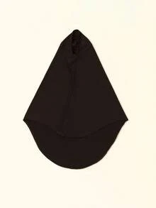 1 件女士时尚纯色弹性下巴覆盖头巾，头巾围巾，适合日常长袍服装头带透气帽下女士面纱