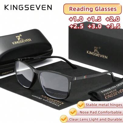 KINGSEVEN Gafas de lectura para hombres y mujeres, gafas de lector de computadora antifatiga para + +1.0 ++1.5 plus2.0 Plus2.5 max3.0 XT3.5