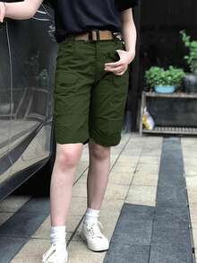 Shorts Men Urban Military Waterproof Cargo Tactical Shorts Male Outdoor Camo Breathable Quick Dry Pants Summer Casual Shorts - 卡其色 - 查看 5