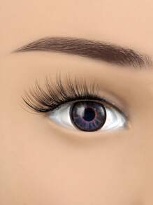 14pcs/7 Pairs Elongated Eye Lashes, Suitable For Everyday Wear