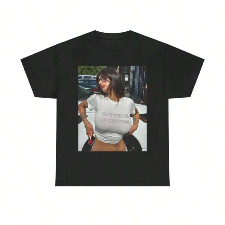 Women's summer stylish beach t-shirt - Negro - Ver 1