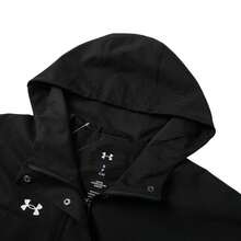 Under Armour Woven Hooded Jacket, Comfortable Loose Casual Sports Outerwear For Commuting, 23600402-001 - Black - View 3