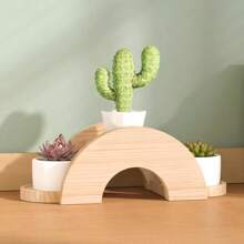 1 قطعة رف خشبي محمول للمكتب، متعدد الطبقات للتخزين، مناسب لعرض القرطاسية والمستحضرات التجميلية والنباتات الصغيرة والعطور الرجالية والتماثيل الصغيرة، سهل التركيب، قوي وسهل التنظيف. هدية رائعة لعيد الحب وعيد الهالوين وعيد الميلاد والعيد الربيعي وغيرها من المناسبات.