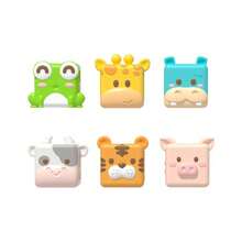 软积木玩具，可爱动物积木，婴儿早教儿童智力玩具