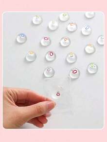 10 件透明柔软玩具，带柔软可爱迷你鼻子，卡通减压球，挤压玩具，柔软腻子手感，适合女孩和儿童