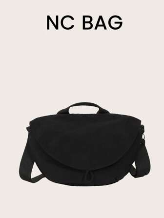 Adjustable Strap Casual Sports Crossbody Bag, Top Handle Flap Cover Bag, Daily Bag, Suitable For University/College Classroom/Commuting/Work/Festivals/Holidays, Suitable For Women, Beginners And Office Ladies, Girls, College Students, Ladies