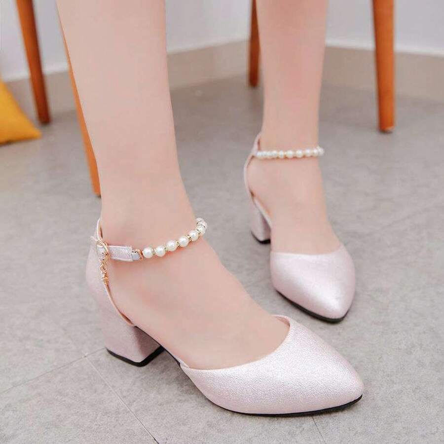 Women Heeled Sandals - 珍珠白 - 查看 1