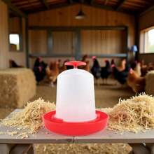XNHHW1Pc Baby Chick Feeder And Waterer 0.35Lbs 5.4Oz Chicken Poultry Feeding Equipment Kit Chick Waterer And Feeder No Drown Small No Waste Proof Poultry Feeders Bucket38xd - 白色 - 查看 3