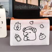 Nova bolsa pequena feita à mão com grafite de capivara, bolsa para guardar moedas faça você mesmo, bolsa de armazenamento com porta-cartões pintado de alta qualidade, bolsa de armazenamento durável feita por você mesmo