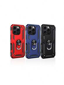 Kit protector de teléfonos, COMBO Funda de uso rudo + mica de vidrio compatible con MOT, SAM, HONOR, XM, ZTE y VIVO - Azul - Ver 4